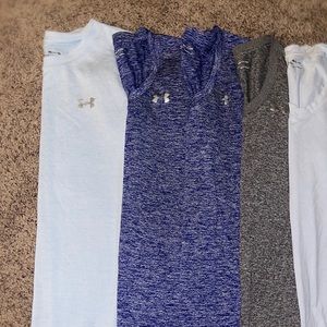 Under Armor shirts.